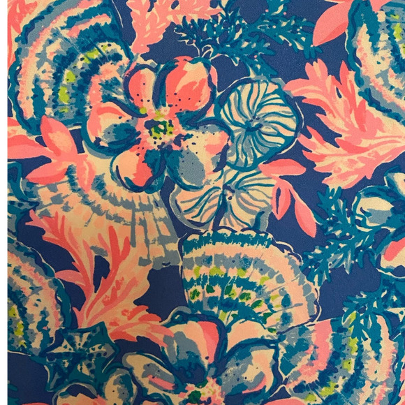 Lilly Pulitzer Jonas Stretch Skort Blue Tang Sitting Seaside Breathable 🩷 - Picture 6 of 12